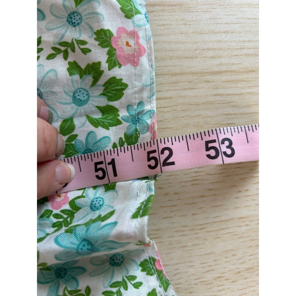 Recollections Prairie Dress Floral ruffle Neck Maxi Cotton USA Made cottagecore - Picture 9 of 12